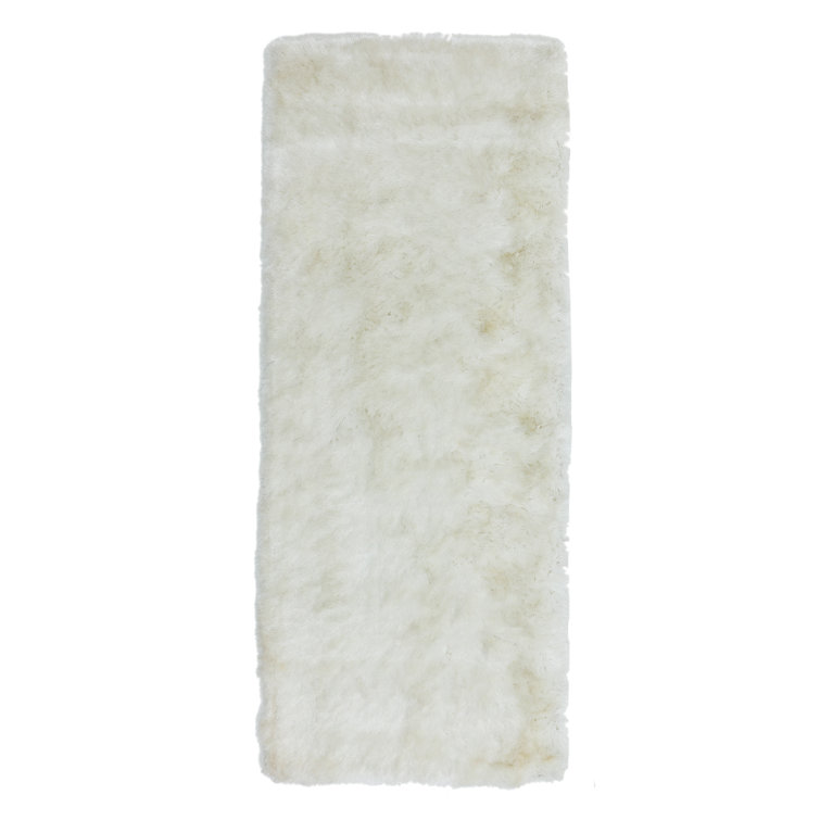 Etta Avenue Boswell Silky Shaggy Ivory Area Rug & Reviews Wayfair.co.uk